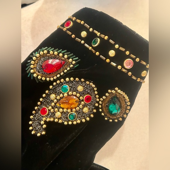 Black Velvet Sweetheart Dress, Vintage - Picture 7 of 13